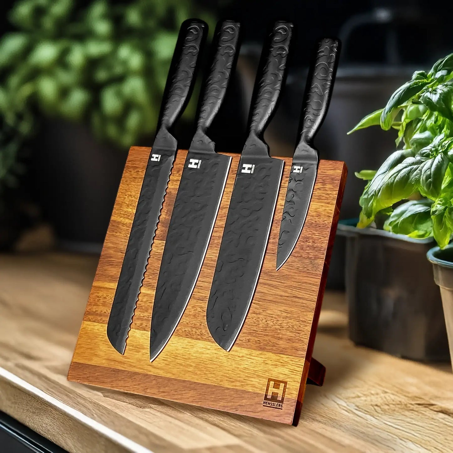 Hensslers Black Blade - Brotmesser Messer Hensslers
