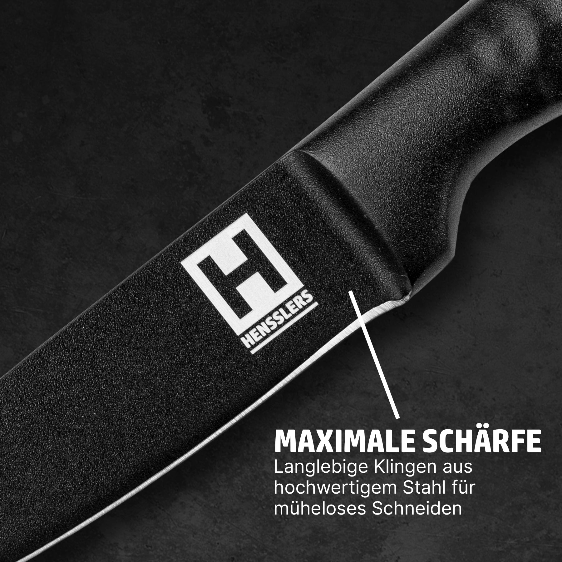 HENSSLERS Black Blade - Gemüsemesser Messer HENSSLERS