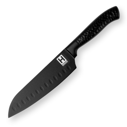 HENSSLERS Black Blade - Santokumesser Messer HENSSLERS