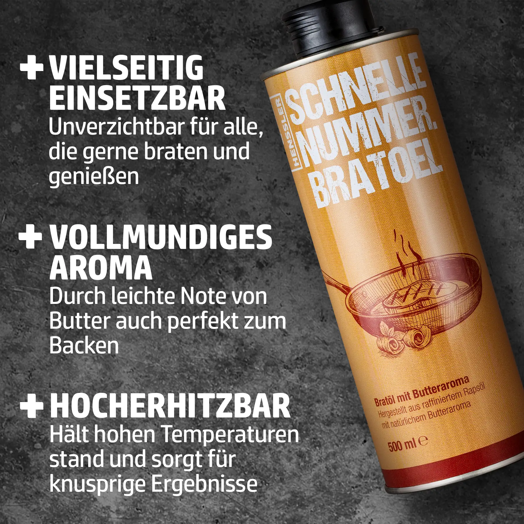 HENSSLERS Bratöl mit Butter Öl Hensslers