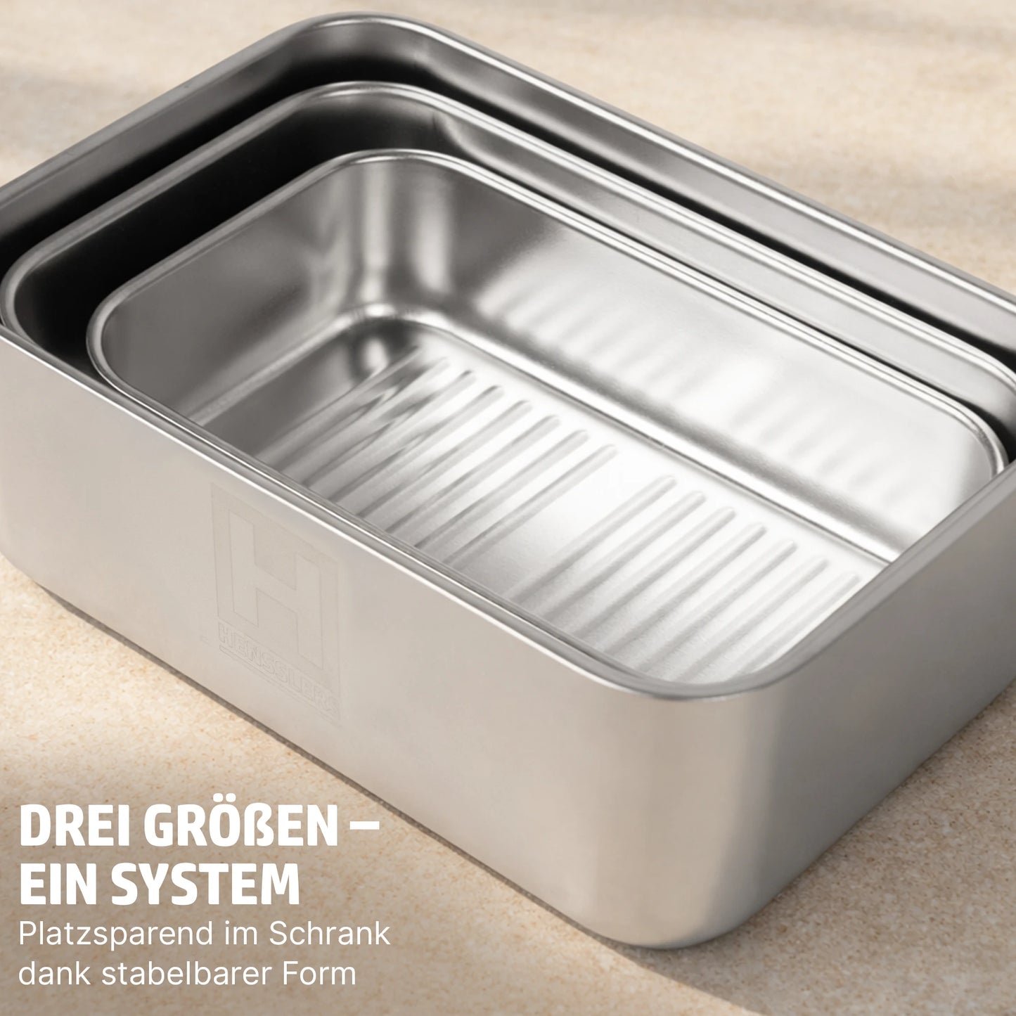 HENSSLERS Brotdosen 3er-Set Küchenzubehör HENSSLERS