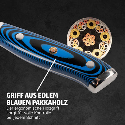 HENSSLERS Tourniermesser Blue Edition