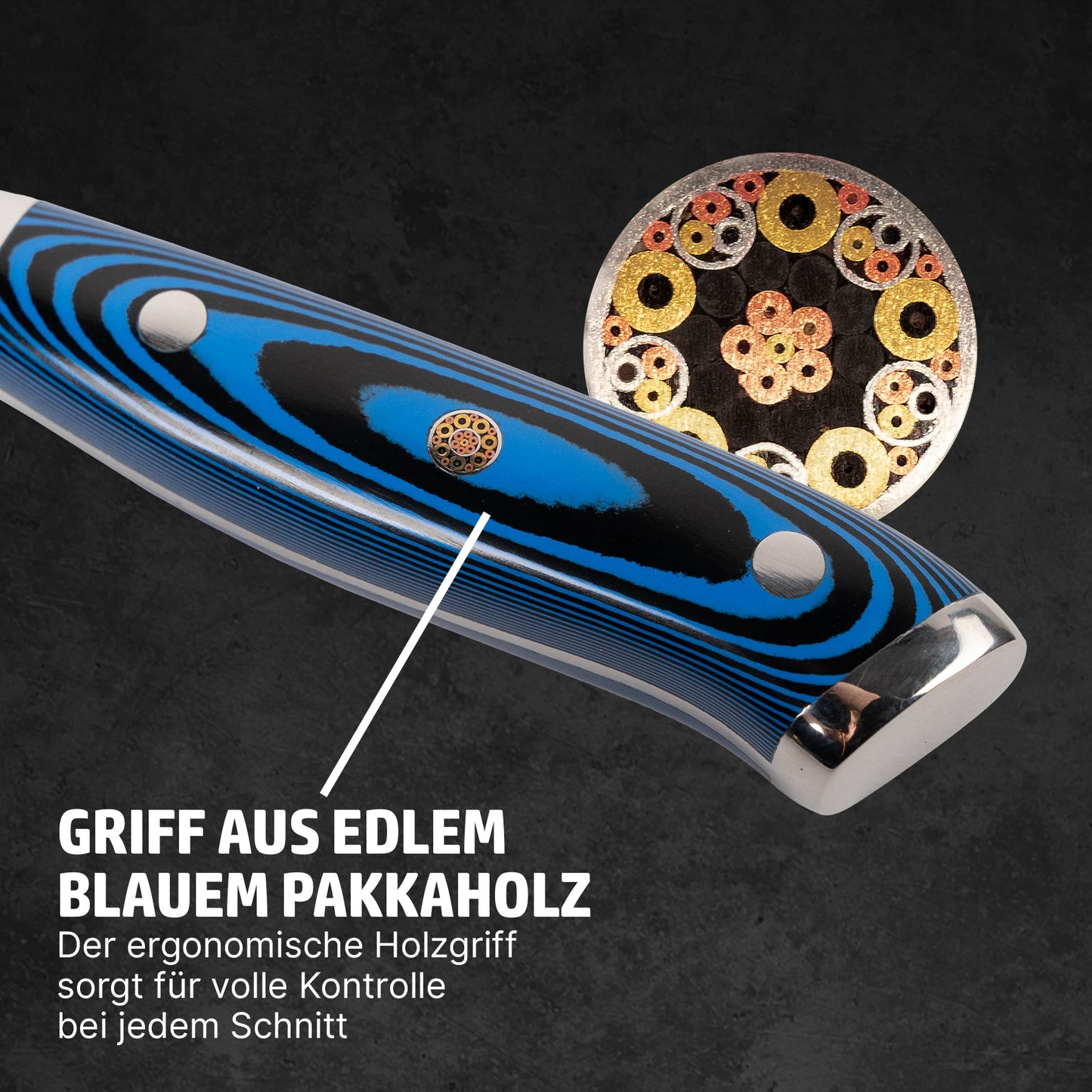HENSSLERS Schälmesser Blue Edition