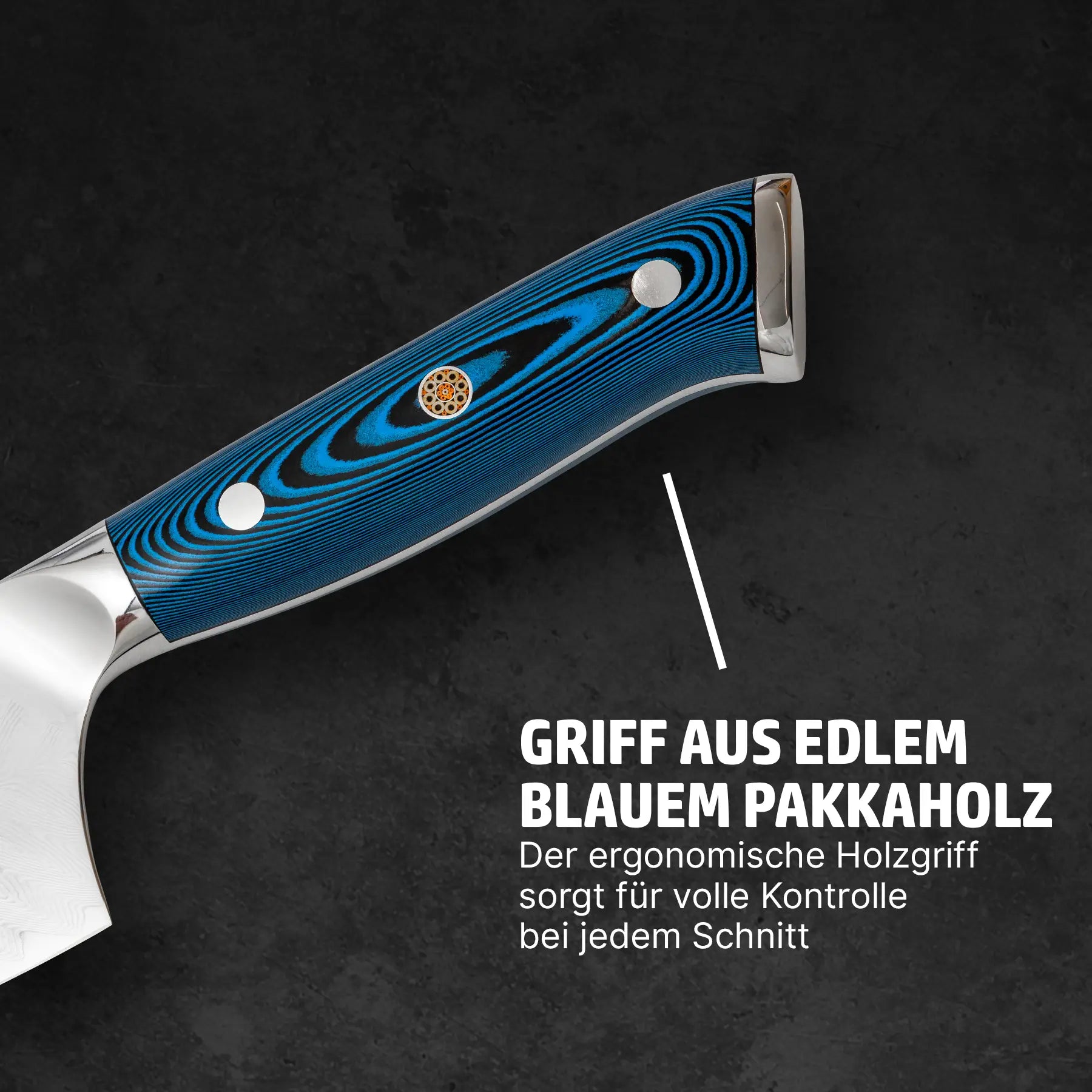HENSSLERS Damast Kochmesser Messer Hensslers