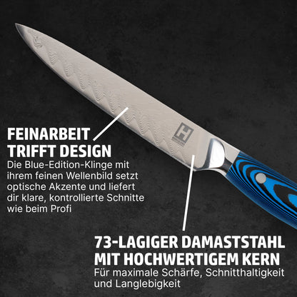 HENSSLERS Schälmesser Blue Edition