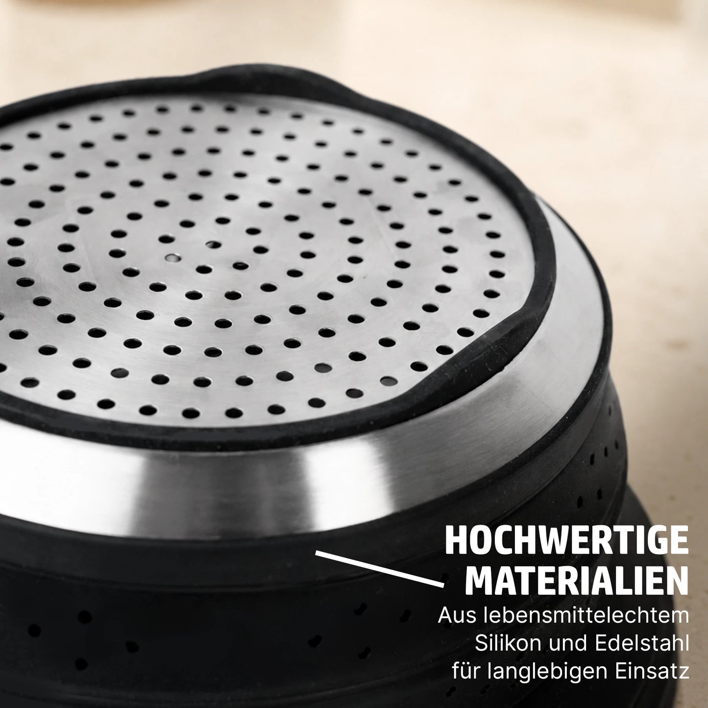 Hensslers faltbares Sieb Küchenzubehör HENSSLERS