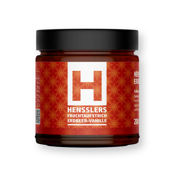 HENSSLERS Fruchtaufstrich Erdbeer-Vanille Saucen Hensslers