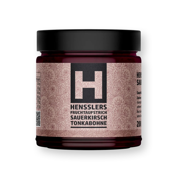 HENSSLERS Sauerkirsch-Tonkabohnen Konfitüre Saucen Hensslers
