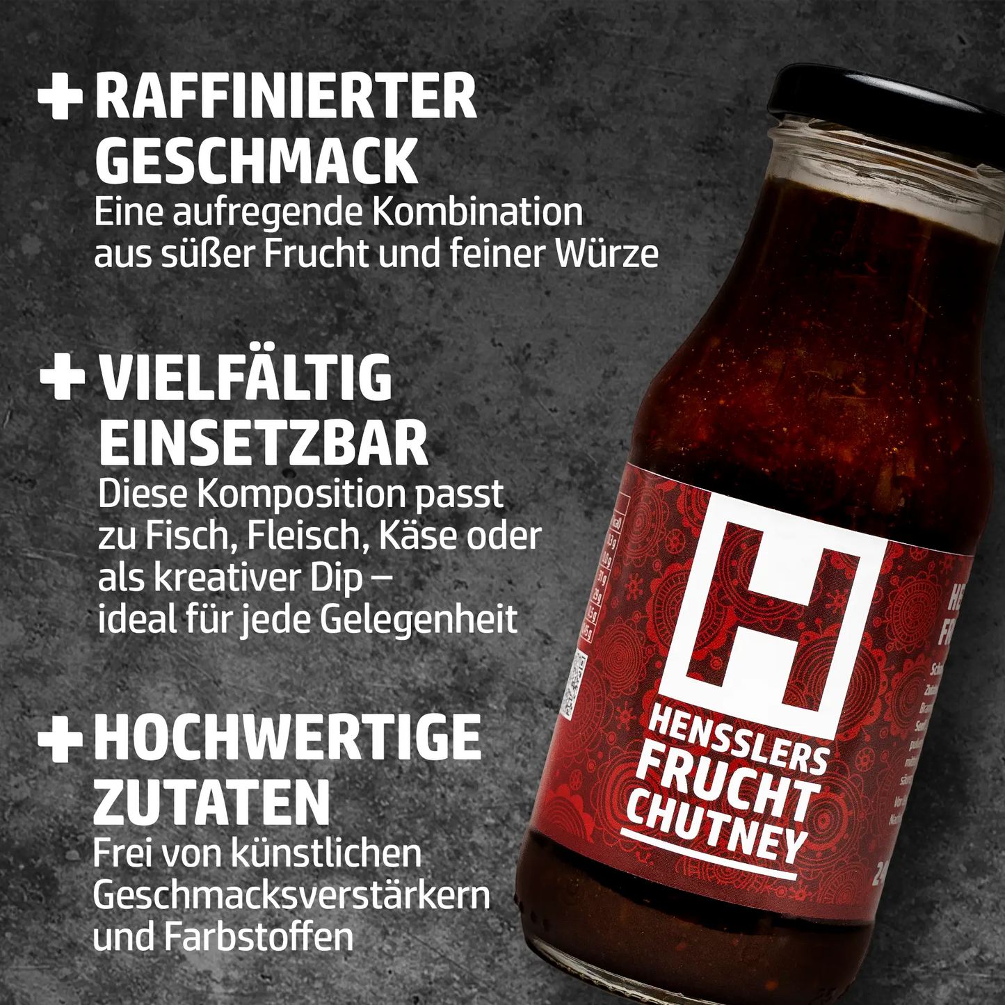 HENSSLERS Frucht Chutney Saucen Hensslers