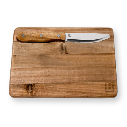 HENSSLERS Frühstücksbrett mit Brotmesser