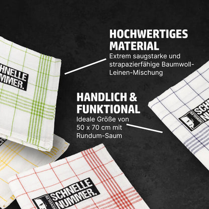 HENSSLERS Geschirrtücher 4er Set Küchenzubehör Hensslers
