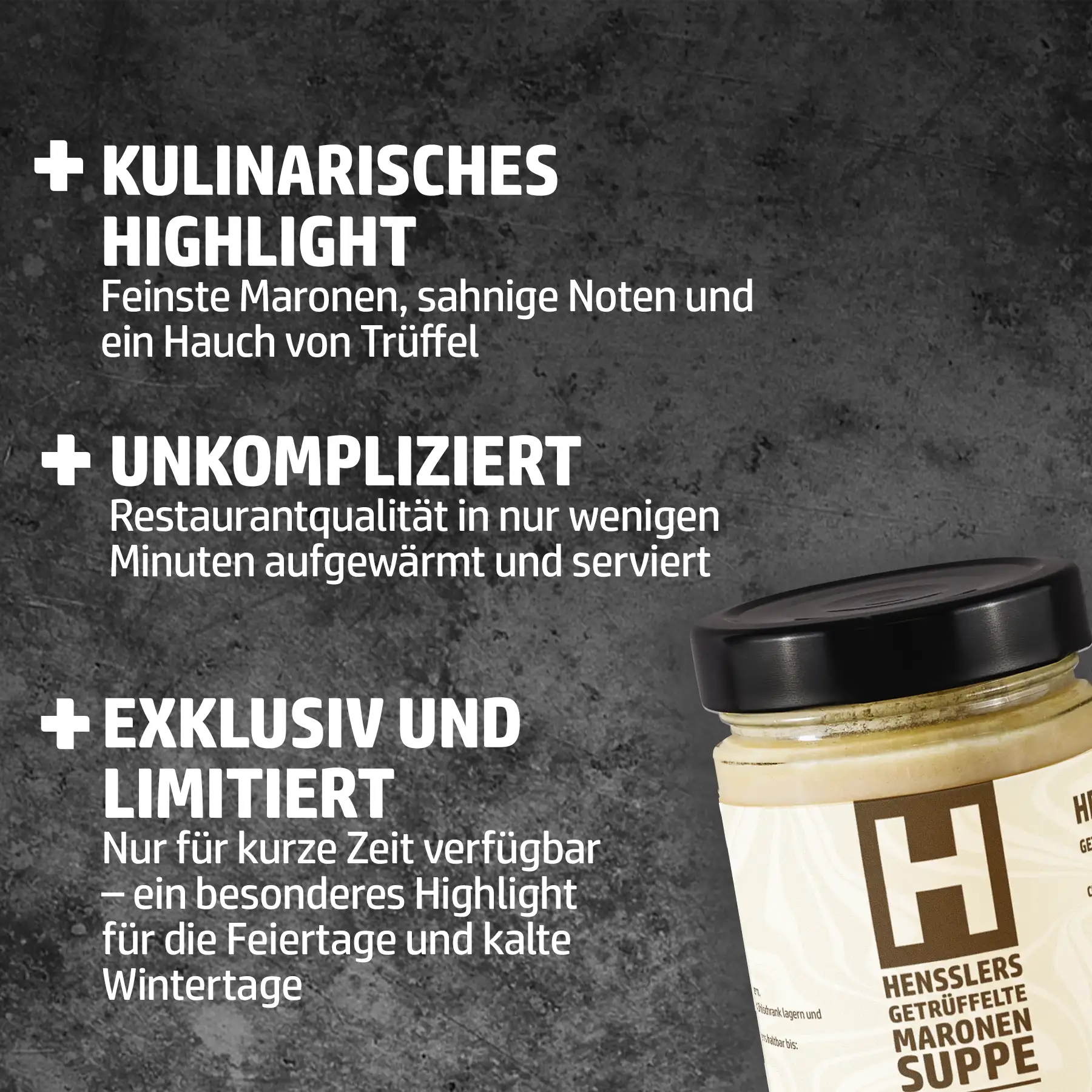 Hensslers getrüffelte Maronensuppe Food Hensslers