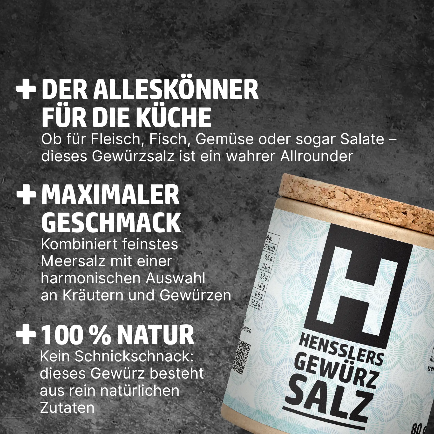 Hensslers Gewürzsalz Gewürze Hensslers