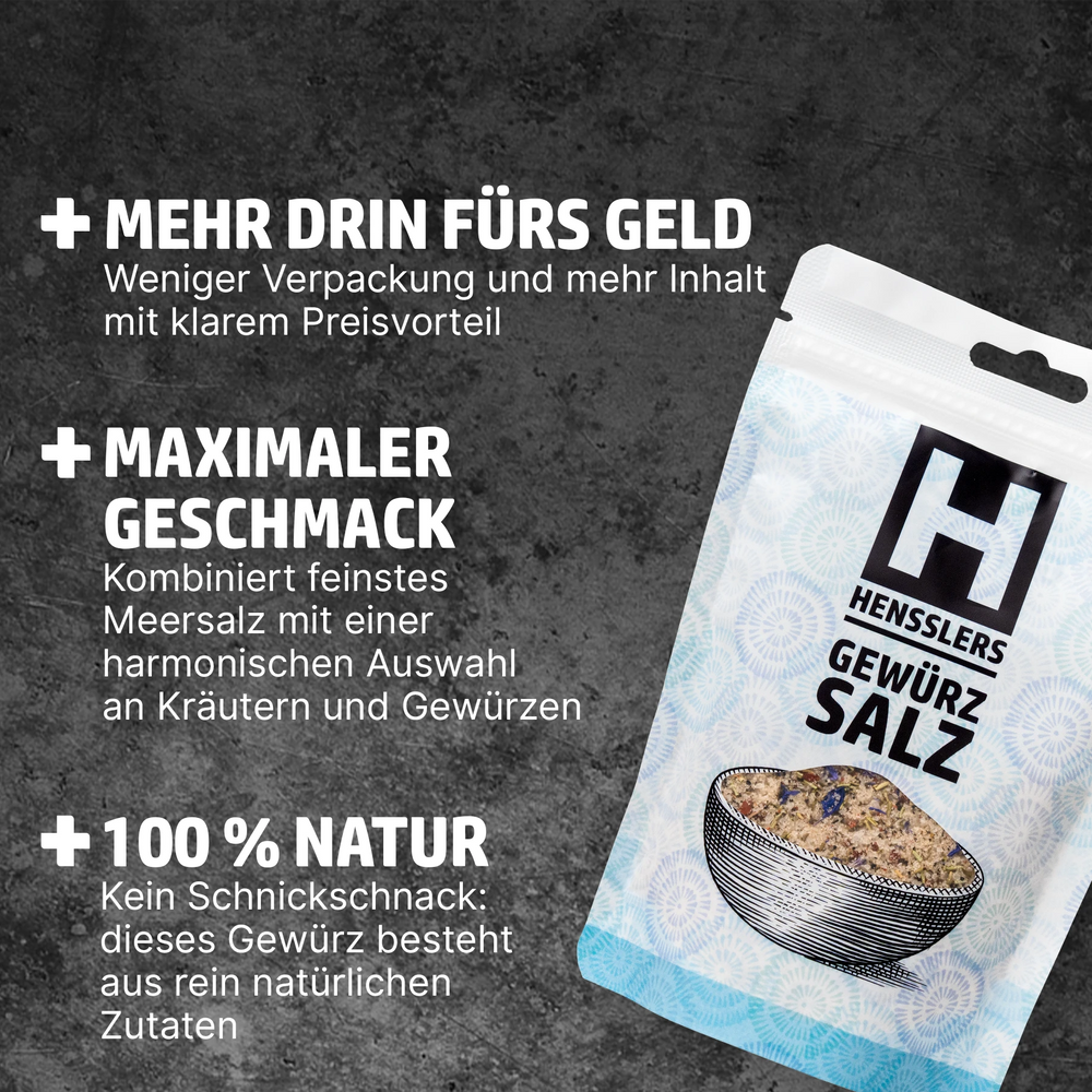 HENSSLERS Gewürzsalz Refill Pack Gewürze HENSSLERS