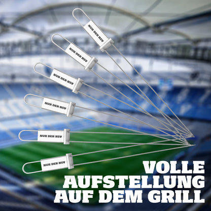 HENSSLERS Grillspieß Set HSV-Edition Küchenzubehör HENSSLERS