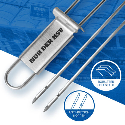 HENSSLERS Grillspieß Set HSV-Edition Küchenzubehör HENSSLERS