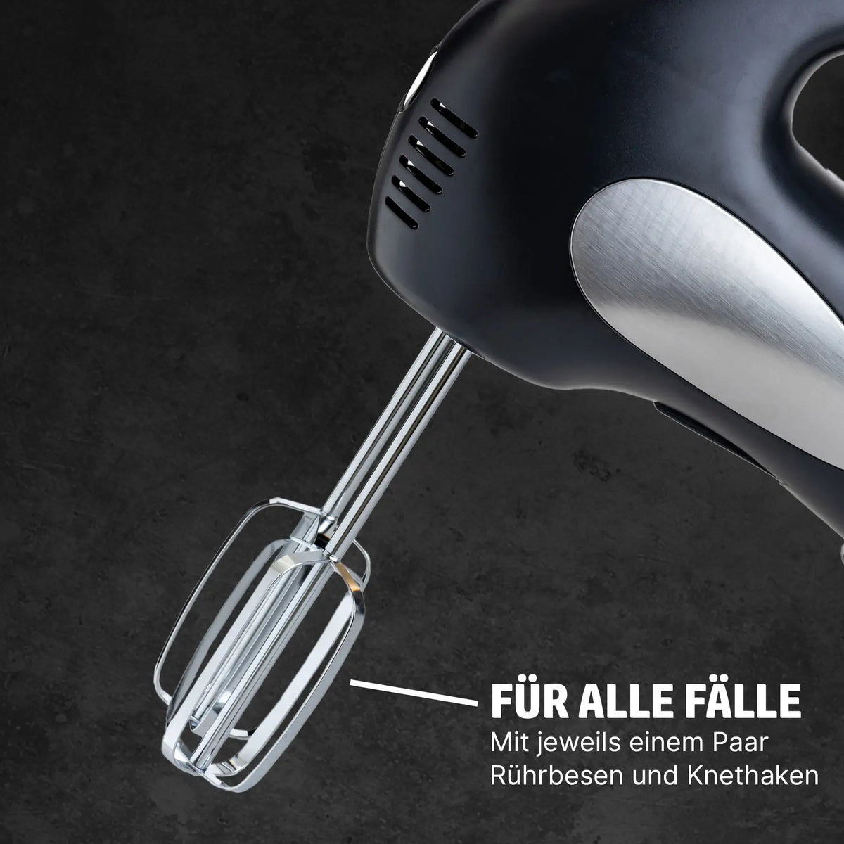 Handmixer schwarz » Variable Geschwindigkeitsregelung ✓ – HENSSLERS