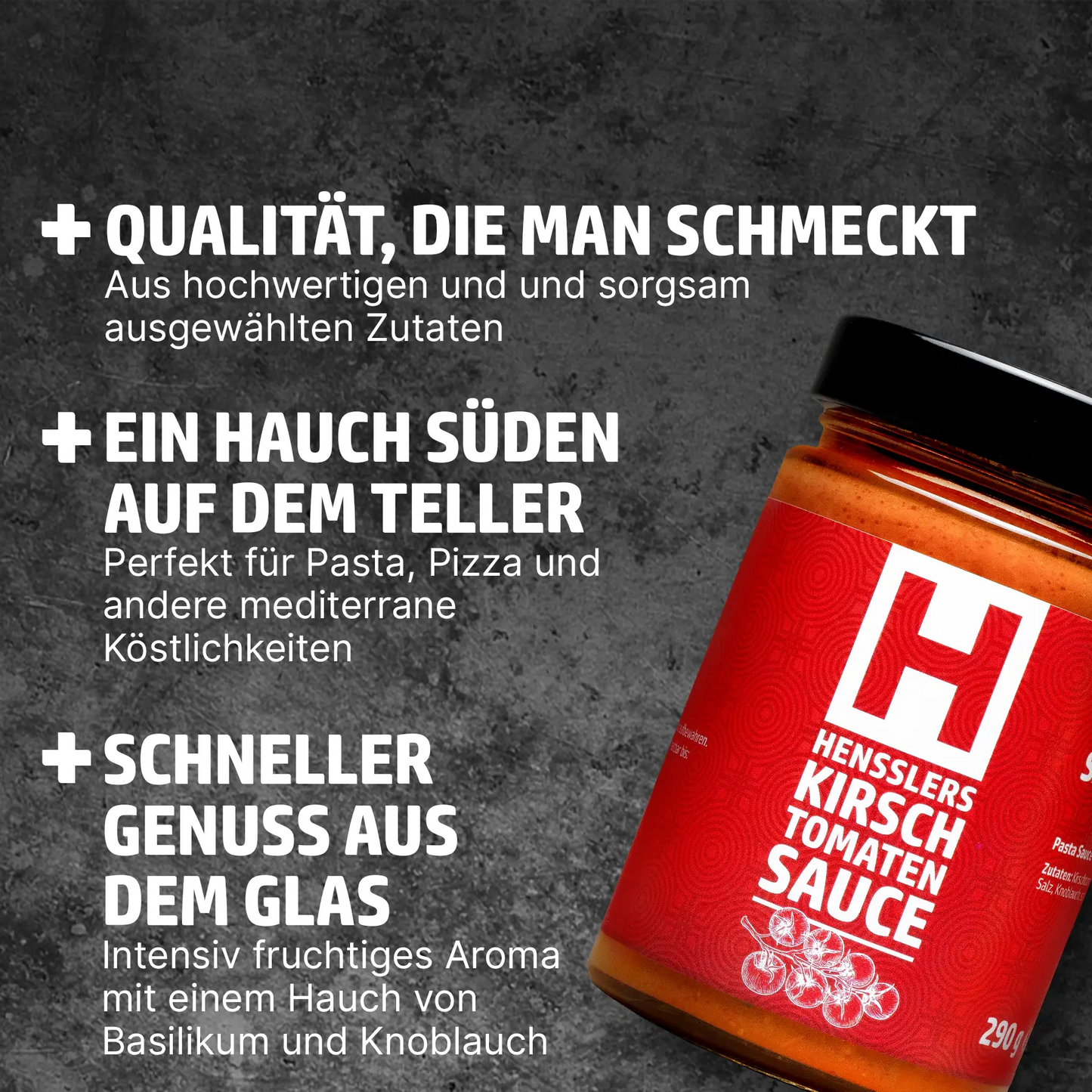 Hensslers Kirschtomatensauce Saucen Hensslers