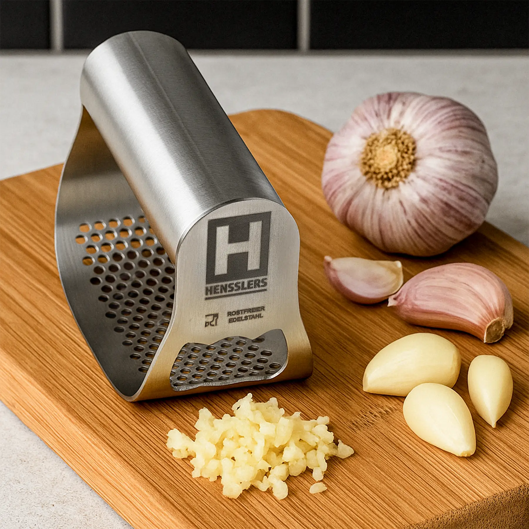 HENSSLERS Knoblauchpresse Küchenzubehör HENSSLERS