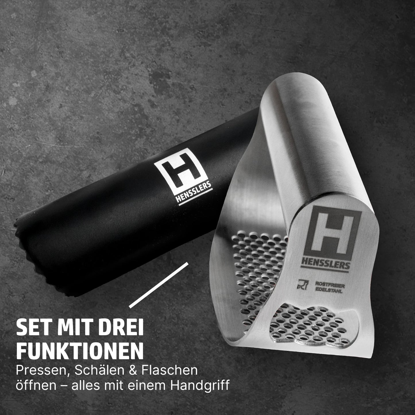 HENSSLERS Knoblauchpresse Küchenzubehör HENSSLERS