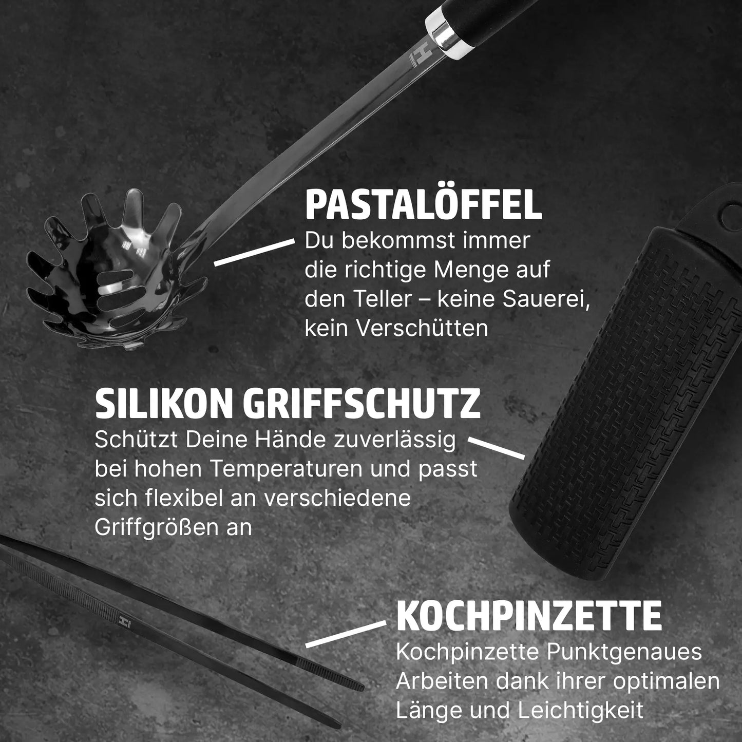 HENSSLERS Küchenhelfer Set Küchenzubehör Hensslers