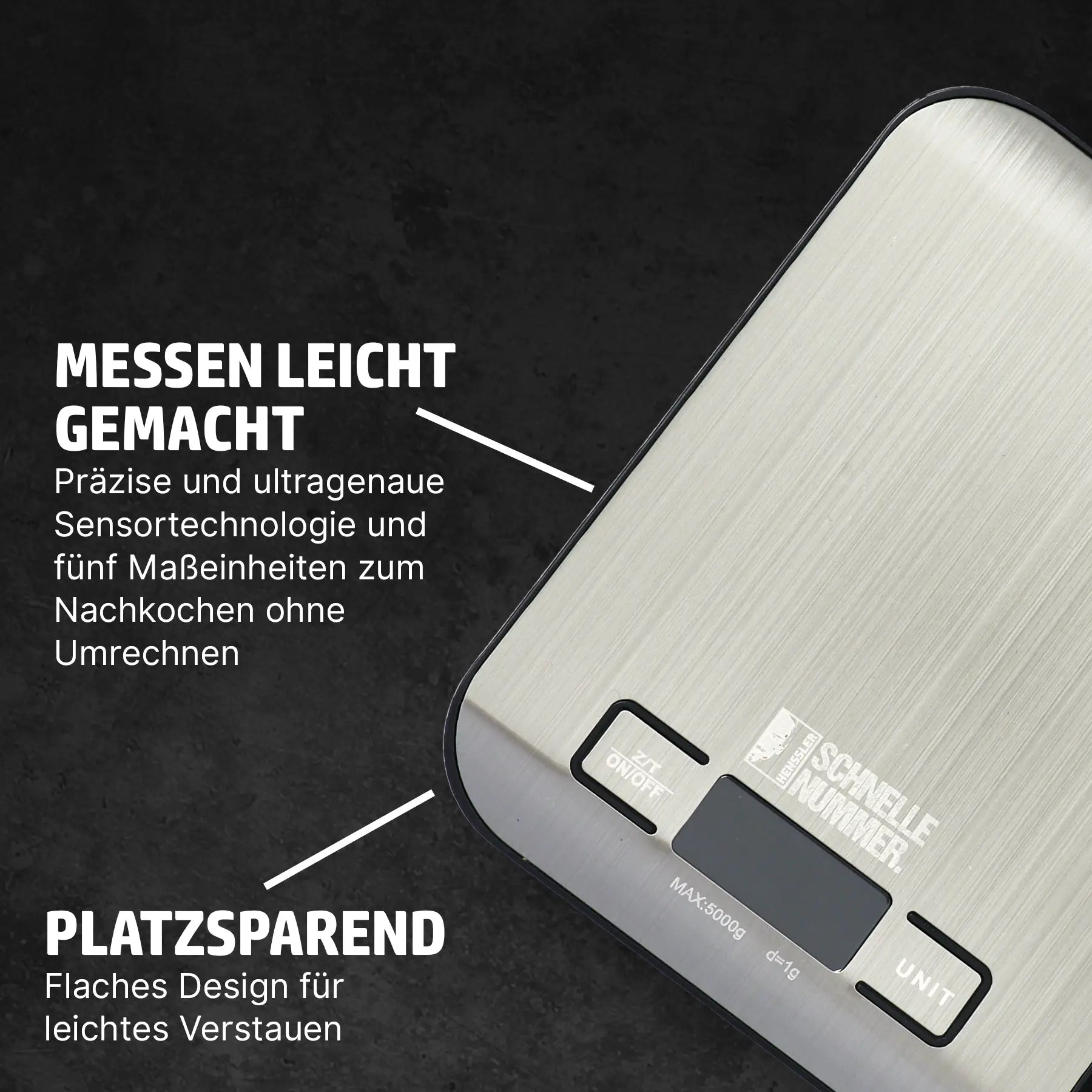 Edle Küchenwaage » Messung in 1g-Schritten ✨ – HENSSLERS