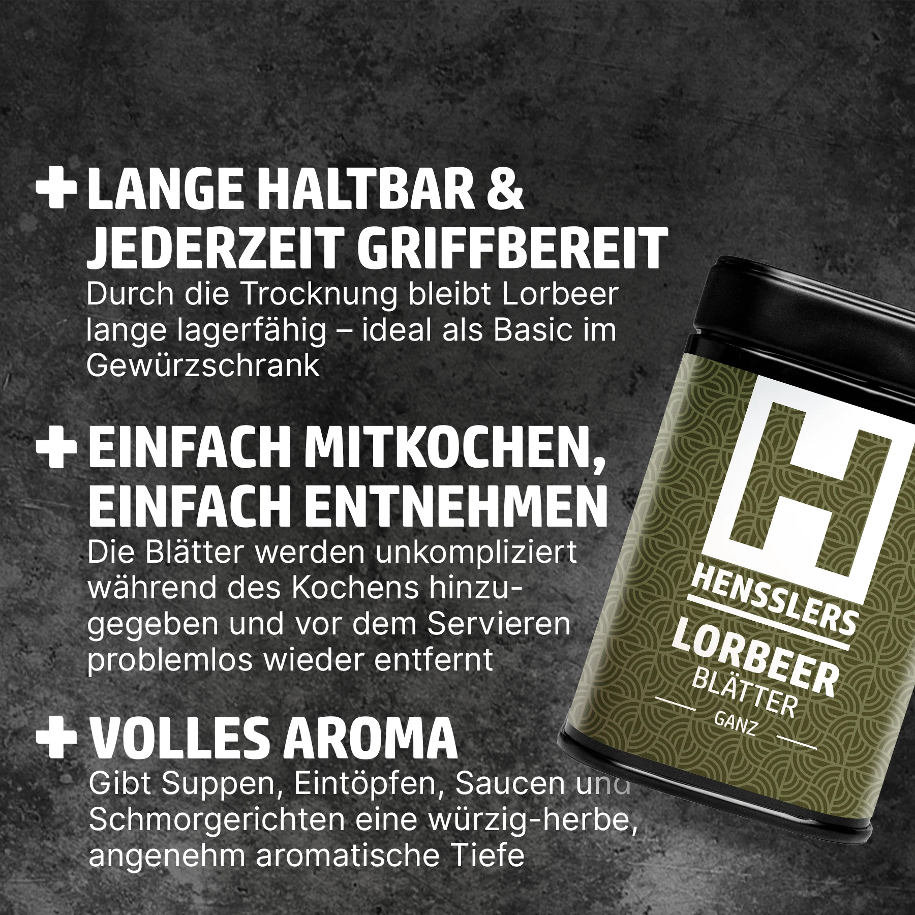 HENSSLERS Lorbeerblätter ganz Gewürze HENSSLERS