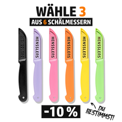 HENSSLERS Schälmesser - MIX & MATCH bundle HENSSLERS