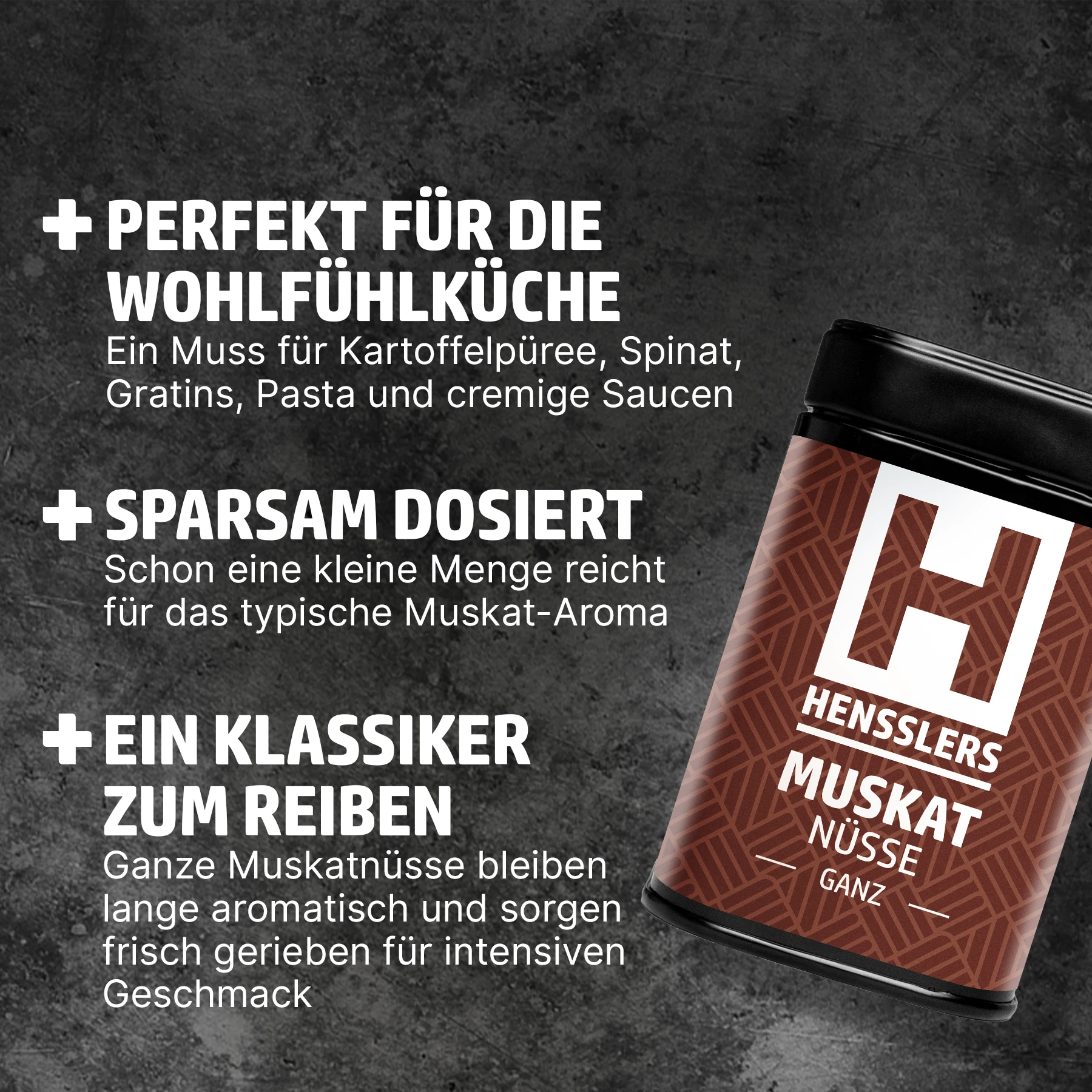 HENSSLERS Muskatnüsse ganz Gewürze HENSSLERS