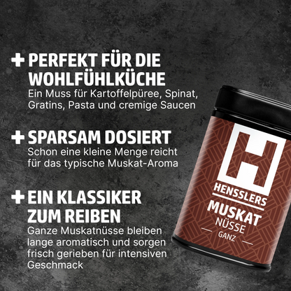 HENSSLERS Muskatnüsse ganz Gewürze HENSSLERS