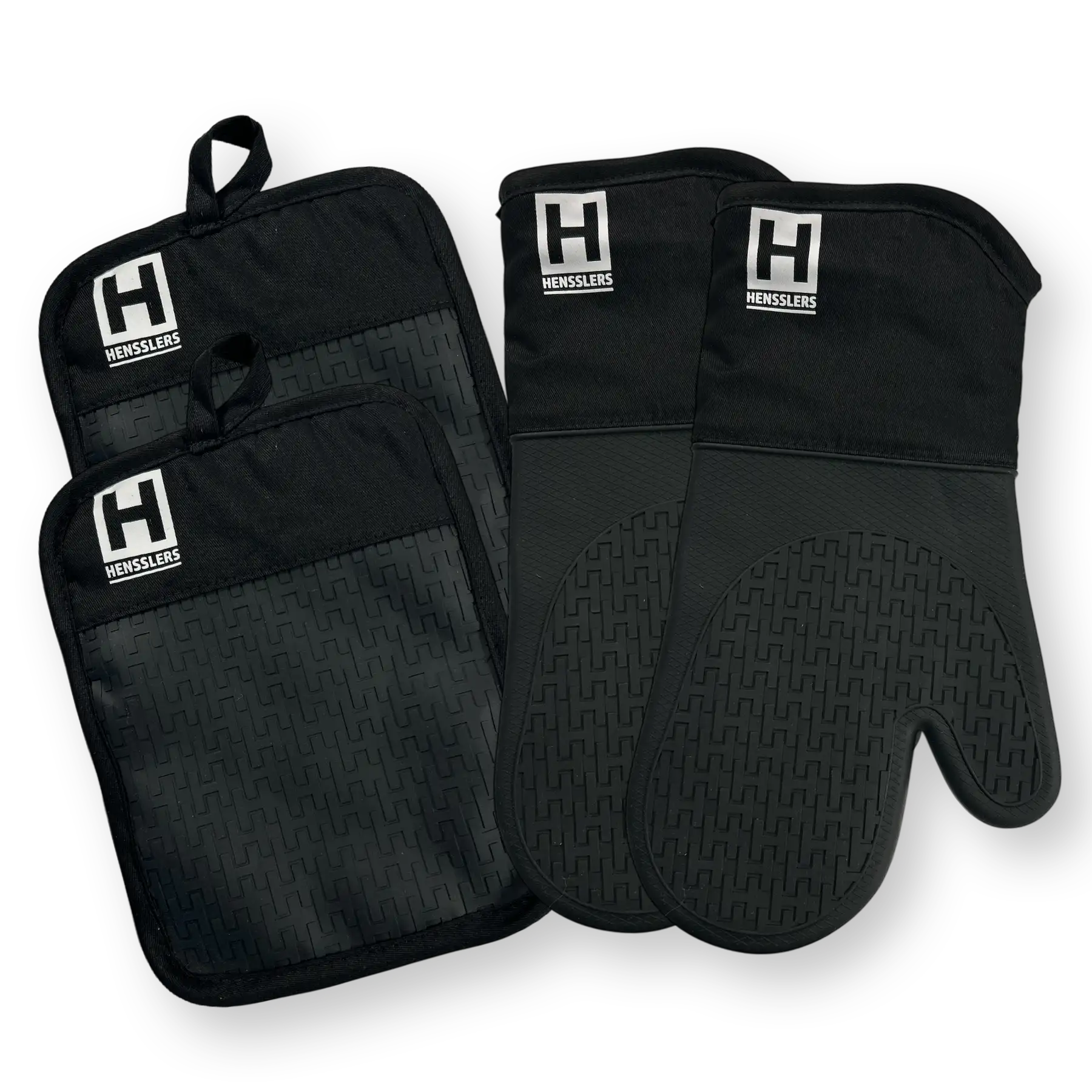 HENSSLERS Ofenhandschuh und Topflappen Set