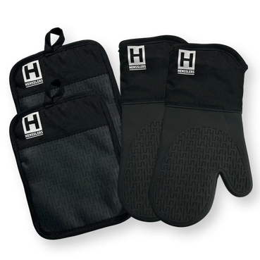 HENSSLERS Ofenhandschuh und Topflappen Set