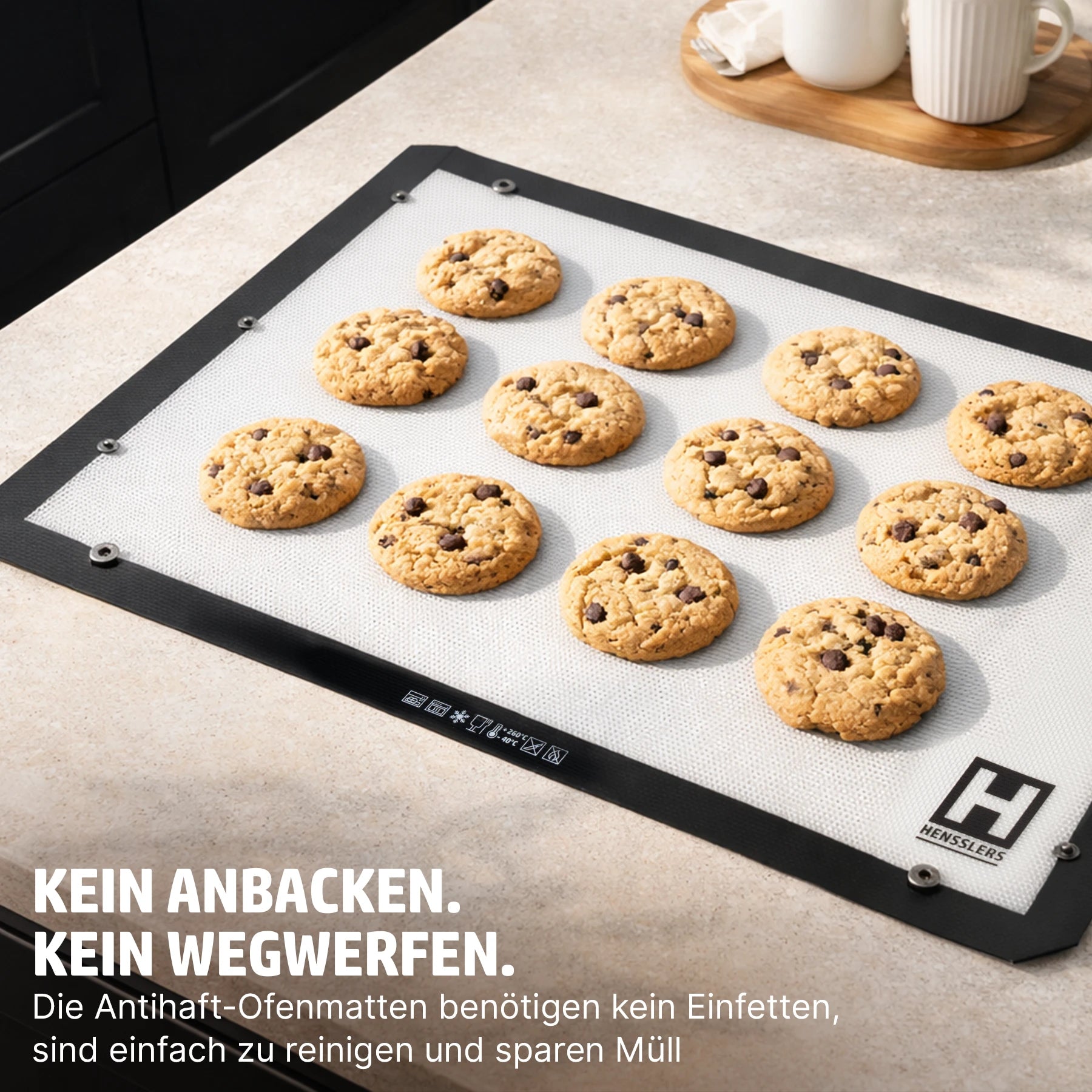 HENSSLERS Ofenmatten Set Küchenzubehör HENSSLERS