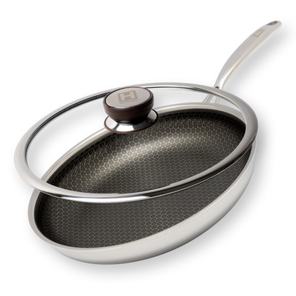 Pfanne 28 cm Set mit Glasdeckel – HENSSLERS
