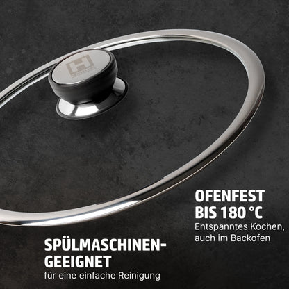 HENSSLERS Wok- und Pfannendeckel 30cm Pfannen HENSSLERS
