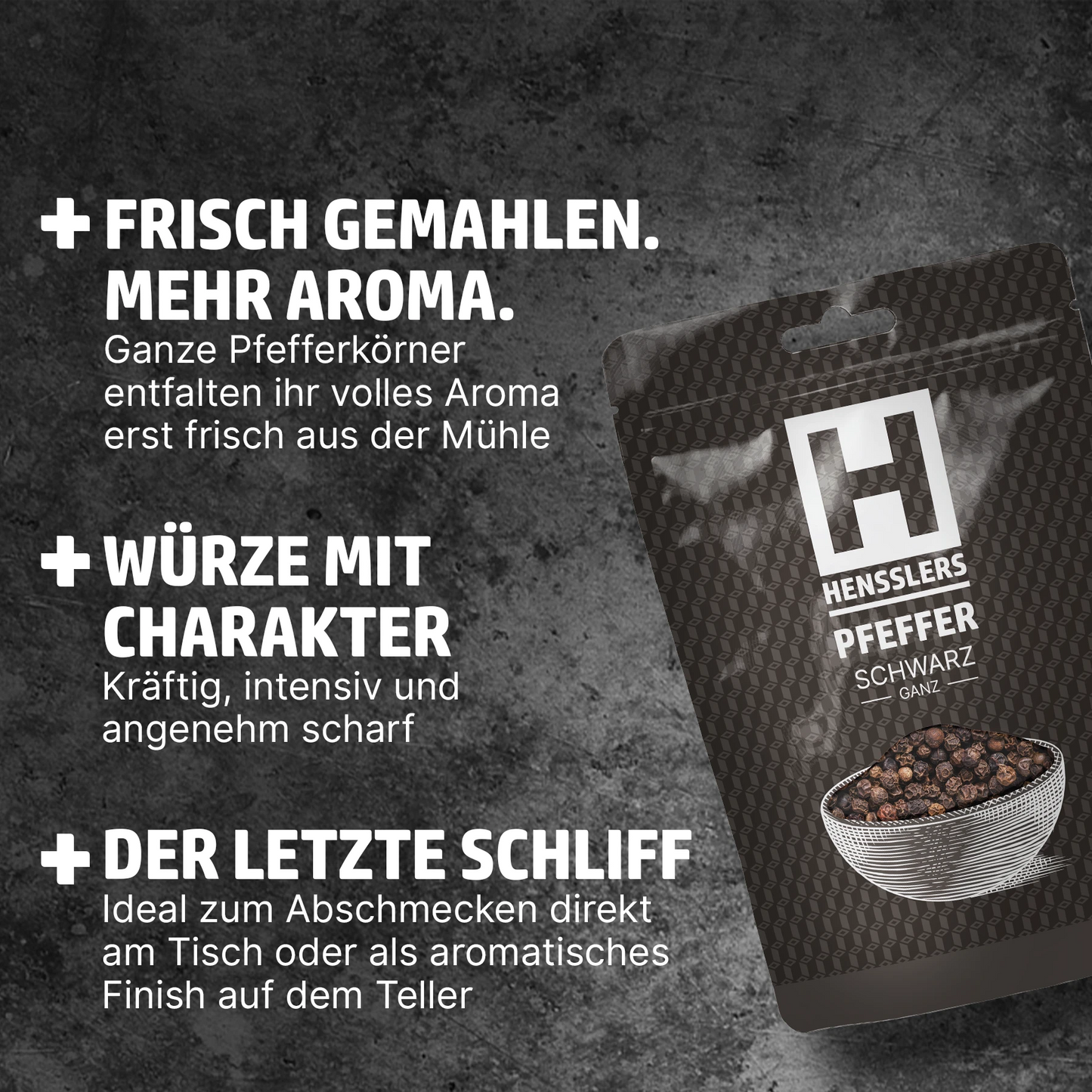 HENSSLERS Salz- und Pfeffermühle mit Nachfüllset Bundles HENSSLERS