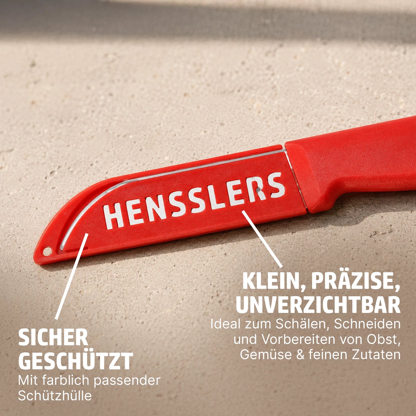 HENSSLERS Schälmesser 3er Set Deutschland Edition
