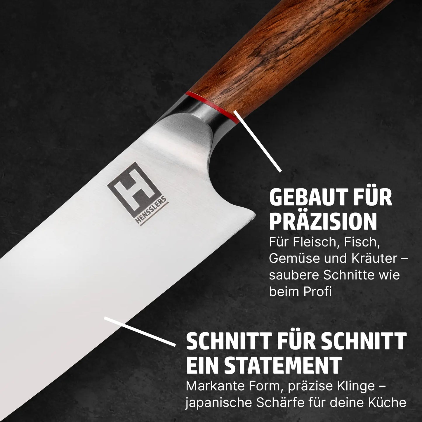 HENSSLERS Bunka Messer "Scharfe Klinge"