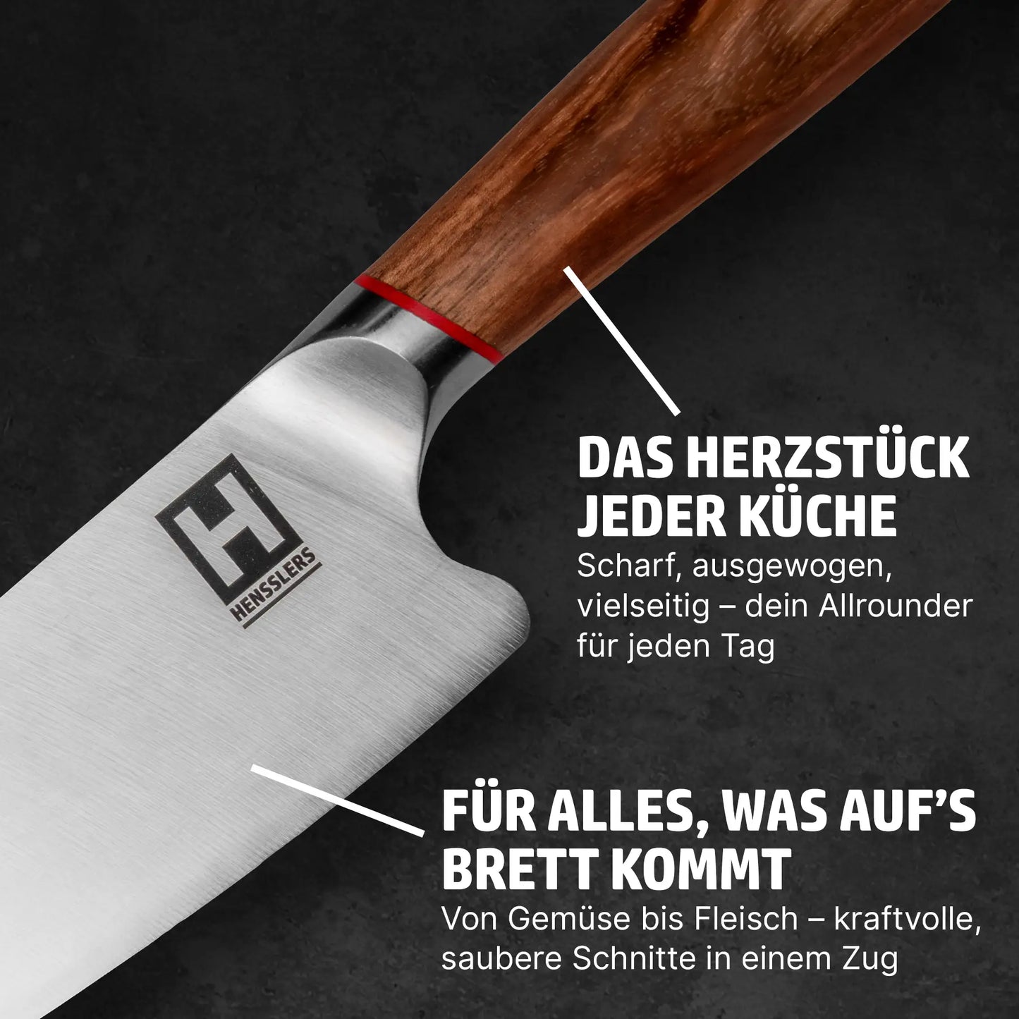 HENSSLERS Kochmesser "Scharfe Klinge"