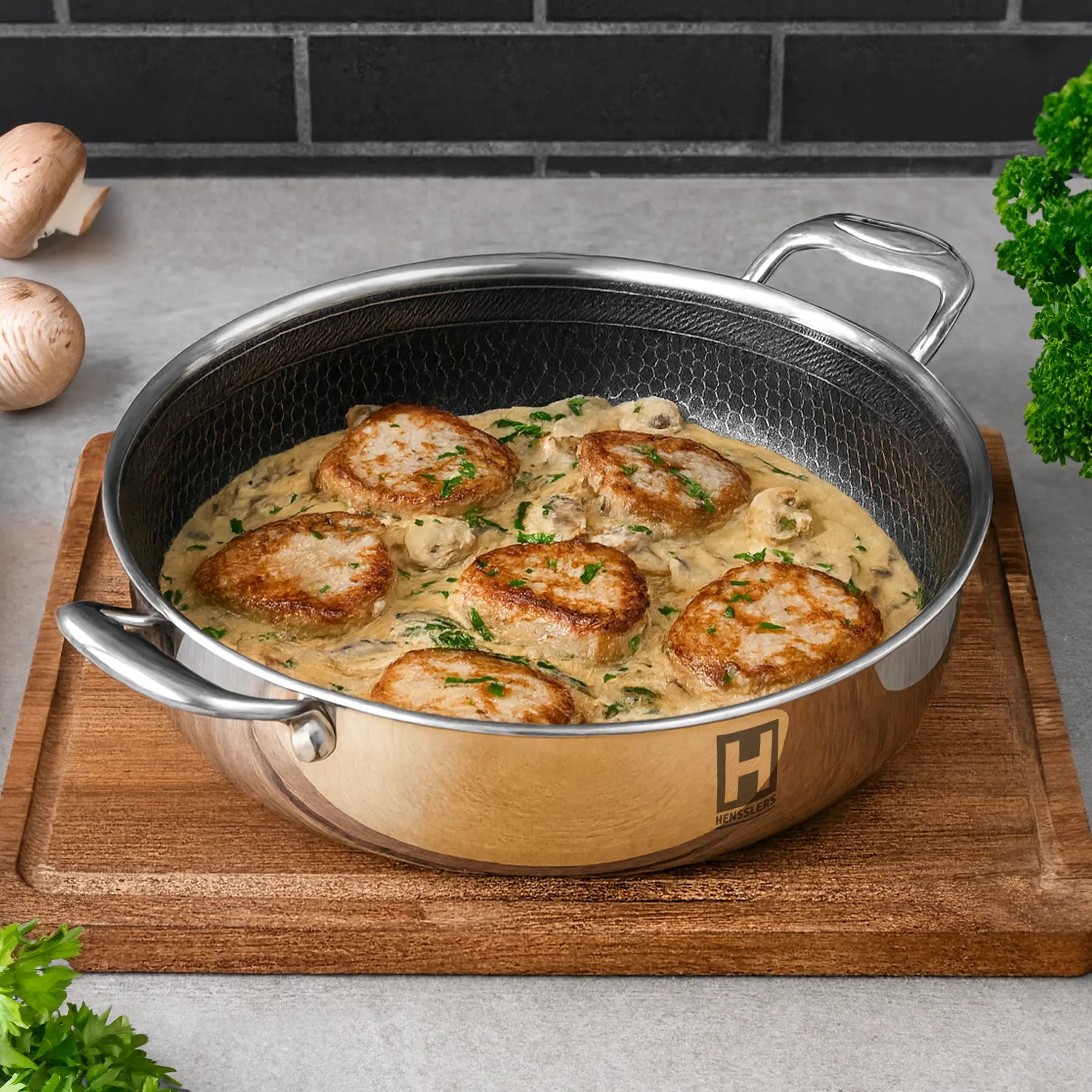 HENSSLERS Servierpfanne 32cm Pfannen Hensslers