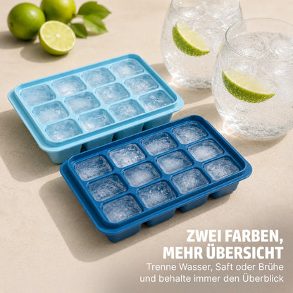 HENSSLERS Silikon Eiswürfelform Set Küchenzubehör HENSSLERS