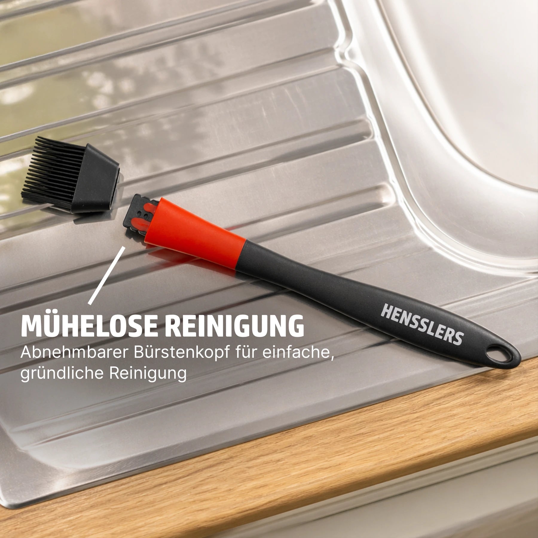HENSSLERS Back- und Marinadenpinsel flex Küchenzubehör HENSSLERS