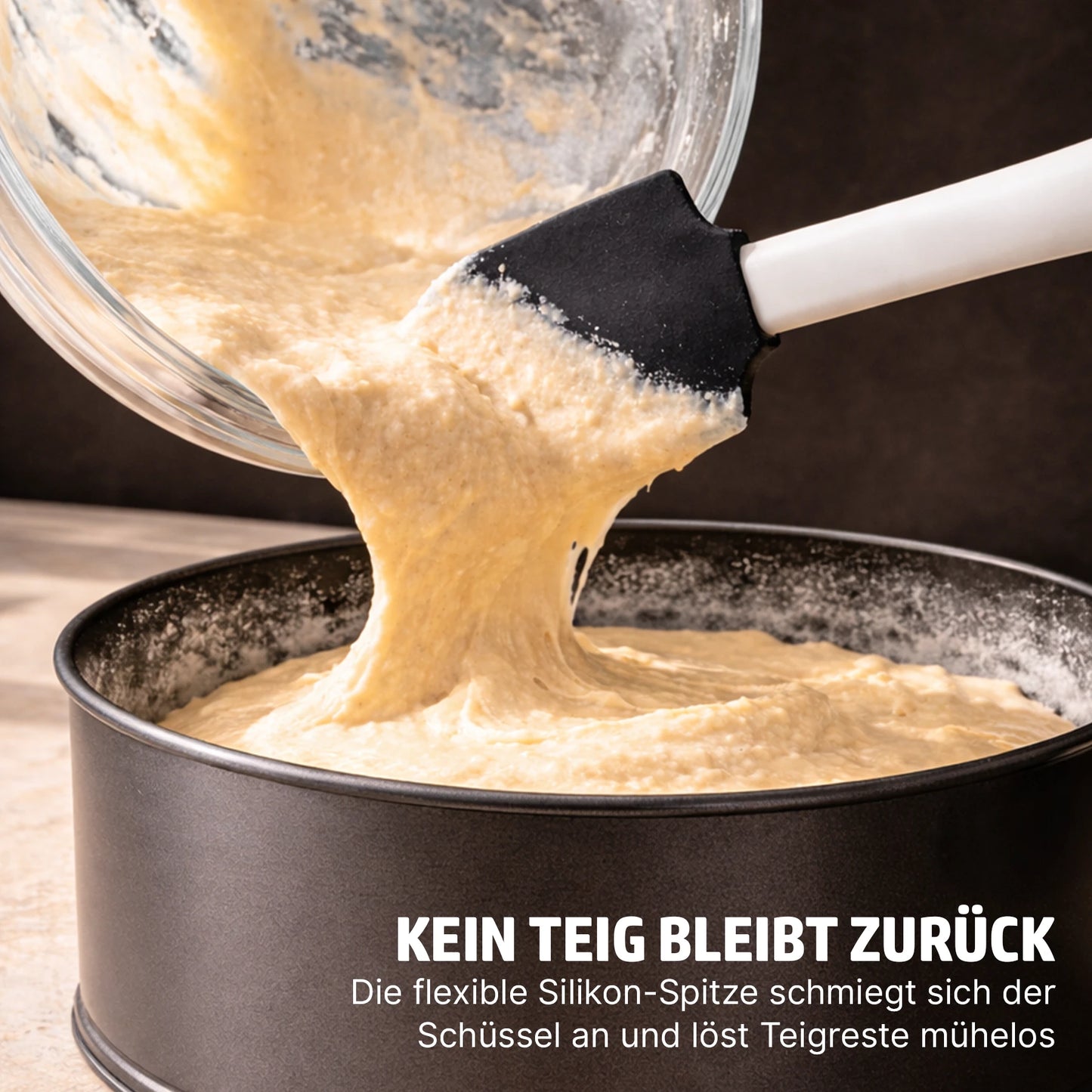 HENSSLERS Silikon Teigschaber Küchenzubehör HENSSLERS