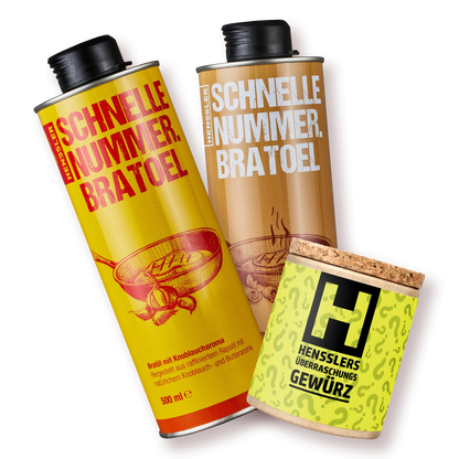 GRATIS Hensslers Bratöl Duo & Überraschungsgewürz Bundles Hensslers