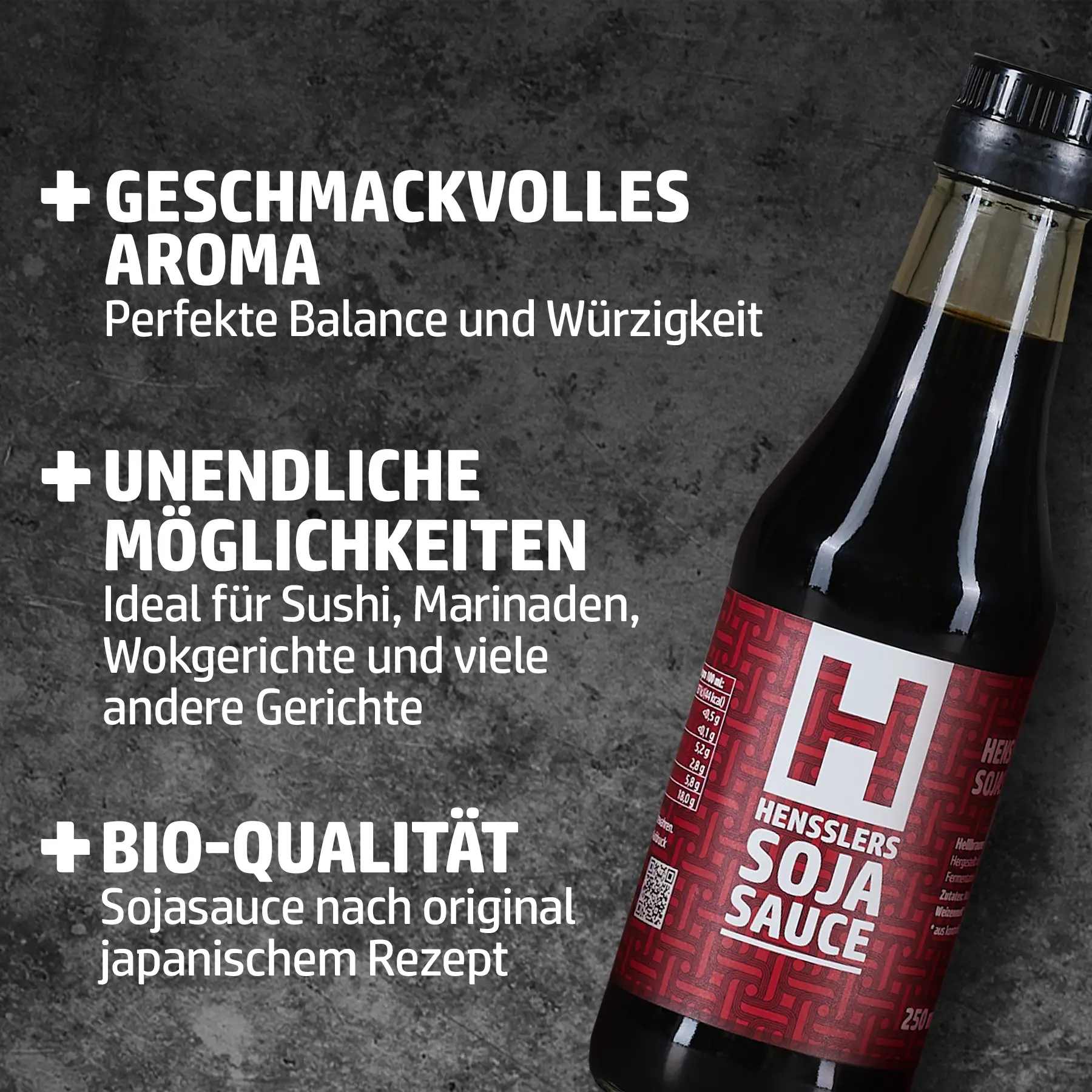 Hensslers Sojasauce Saucen Hensslers