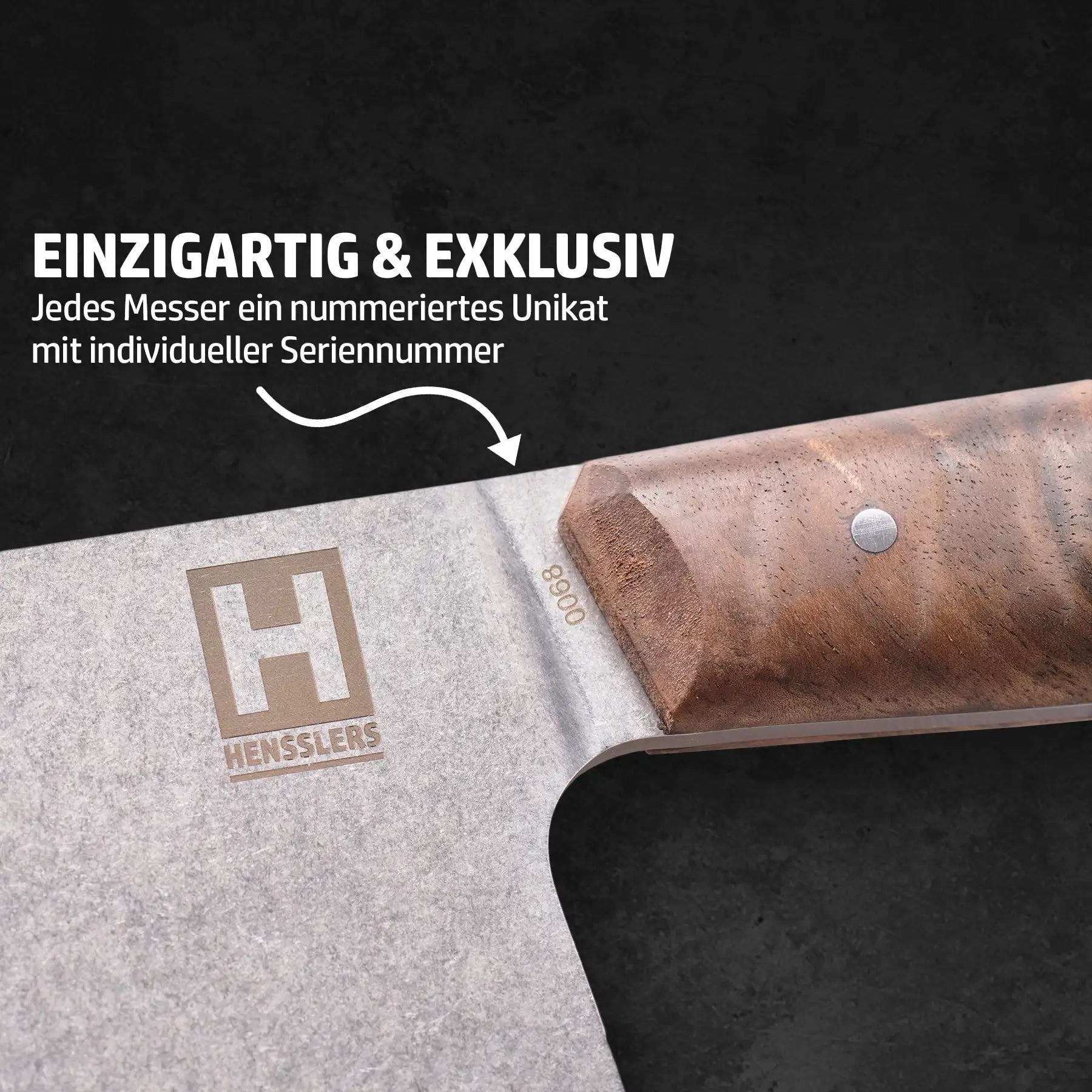 Hensslers Chefmesser Stoneblade Messer Hensslers