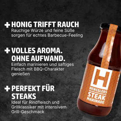 HENSSLERS Steakmarinade Honey BBQ Saucen HENSSLERS
