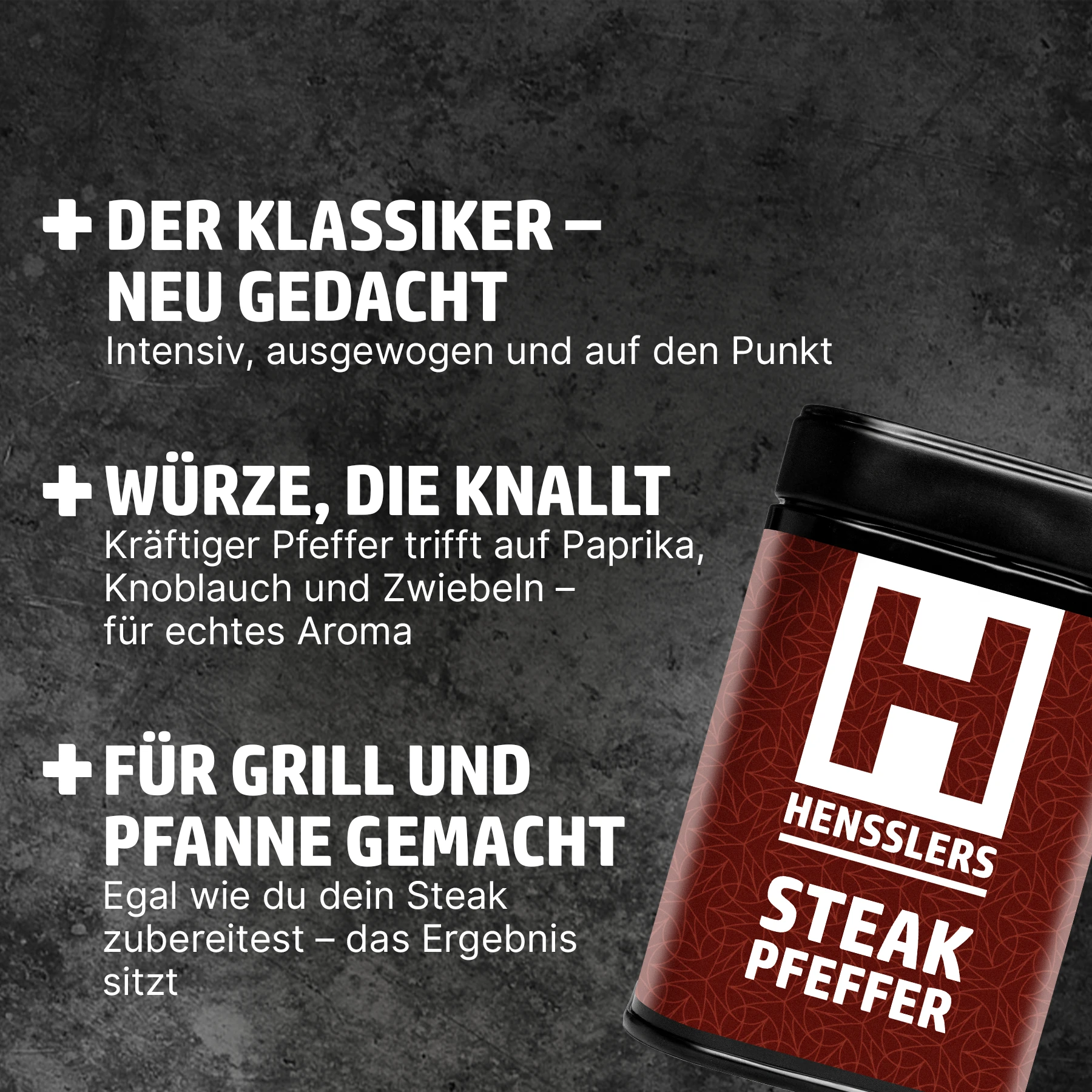 HENSSLERS Steakpfeffer Gewürze HENSSLERS