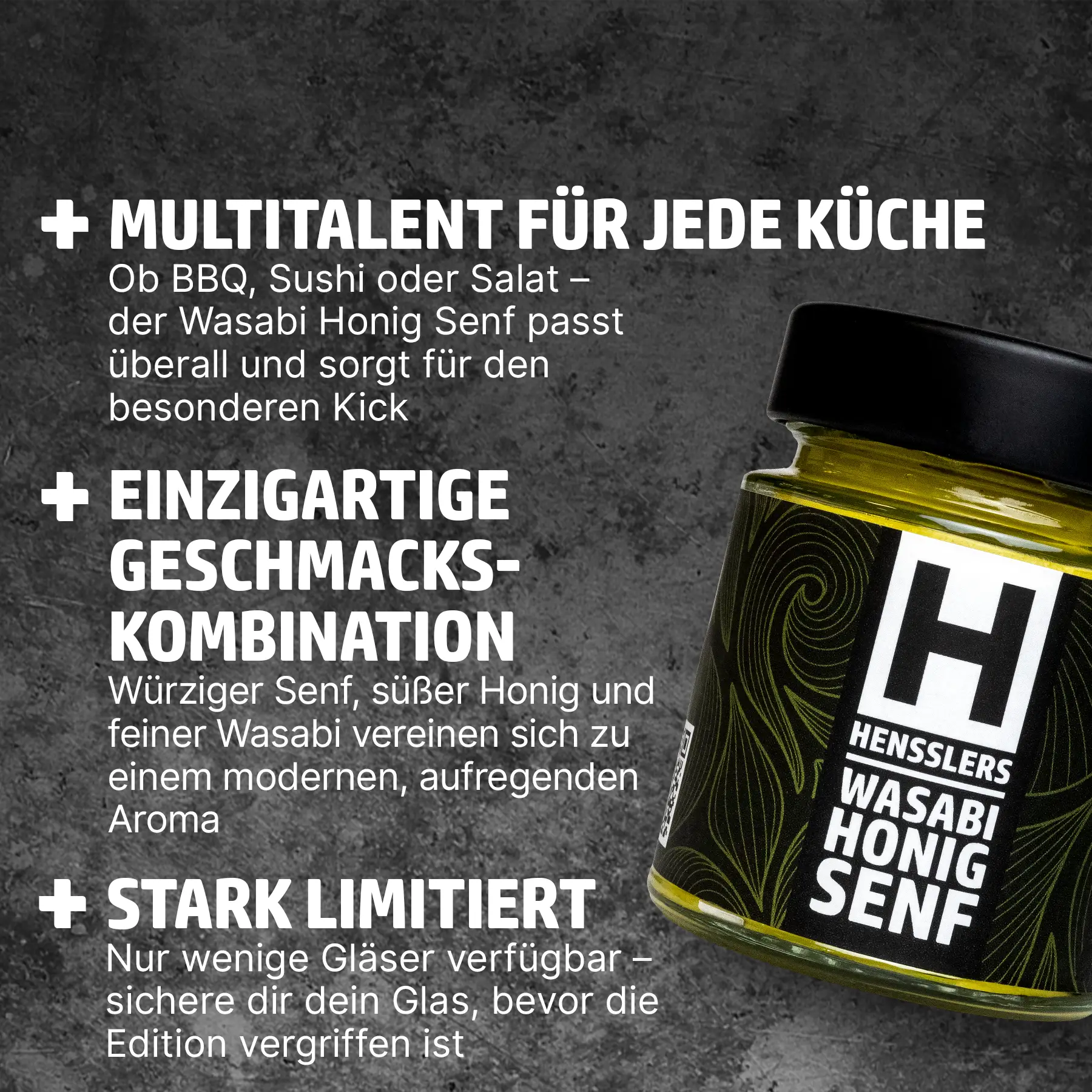 HENSSLERS Wasabi-Honig-Senf Saucen HENSSLERS