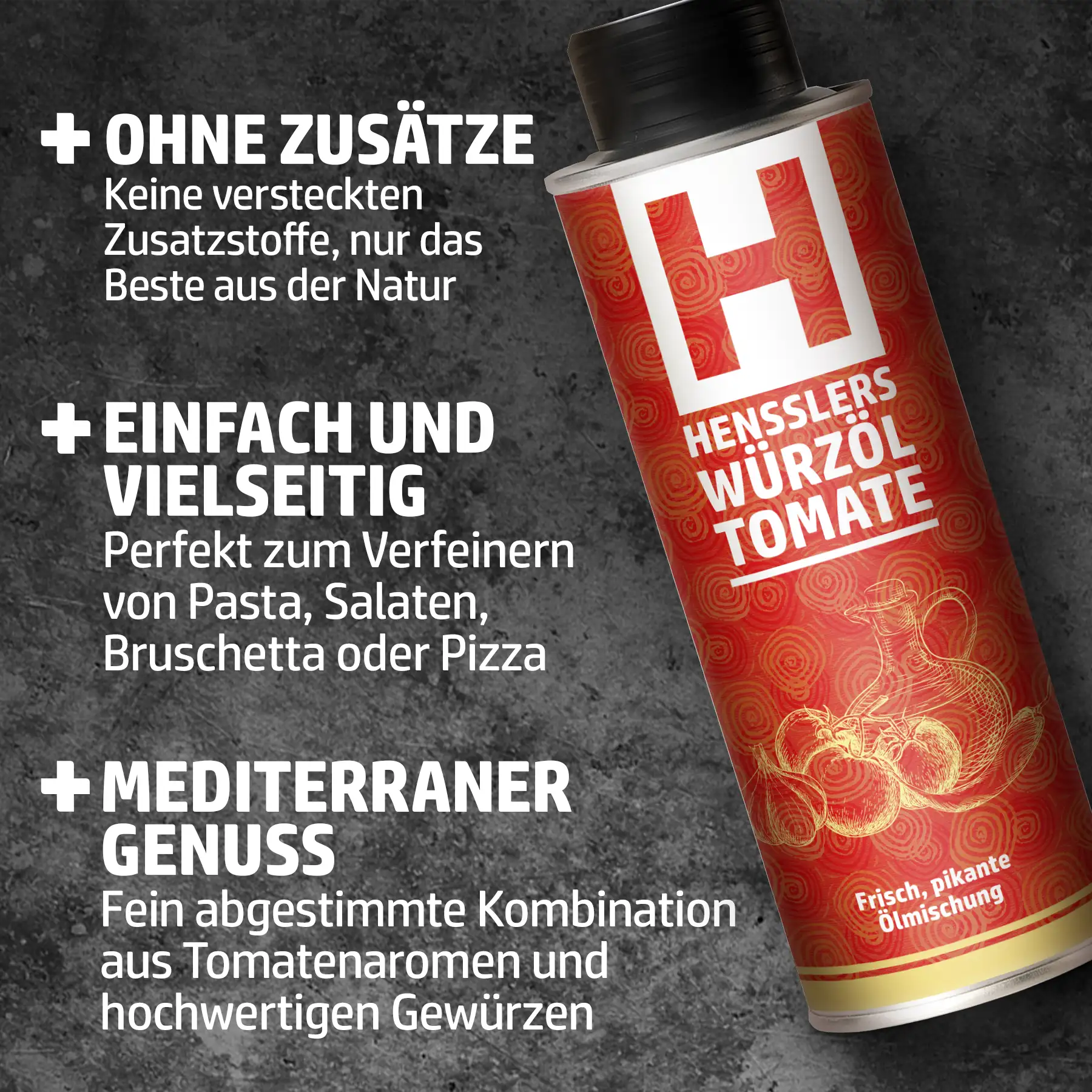 Hensslers Würzöl Tomate Öl Hensslers